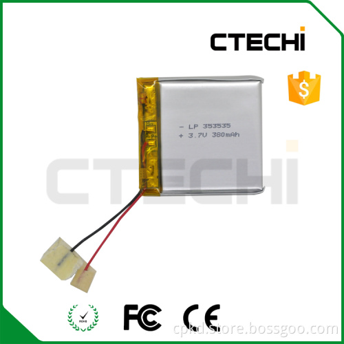 3.7v 502029 lithium polymer battery rechargeable battery for bluetooth